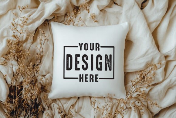 Beautiful Square Pillow Mockup Review