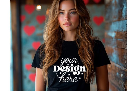 Bella Canvas 3001 Valentine Mockup 44 for Graphics and Product Mockups