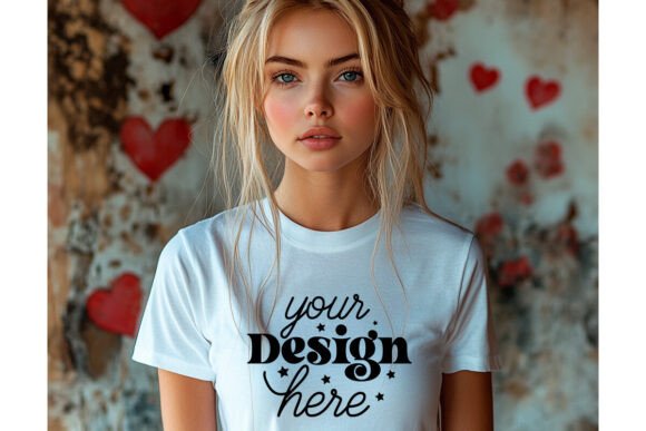 Bella Canvas 3001 Valentine Mockup 78 for Graphics and Product Mockups