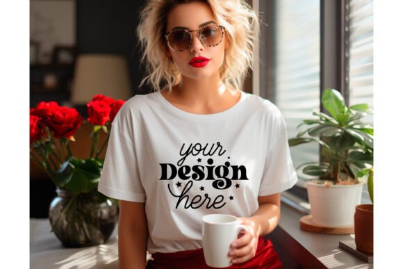 Bella Canvas Valentines Day Mockup 12 for Graphics and Product Mockups