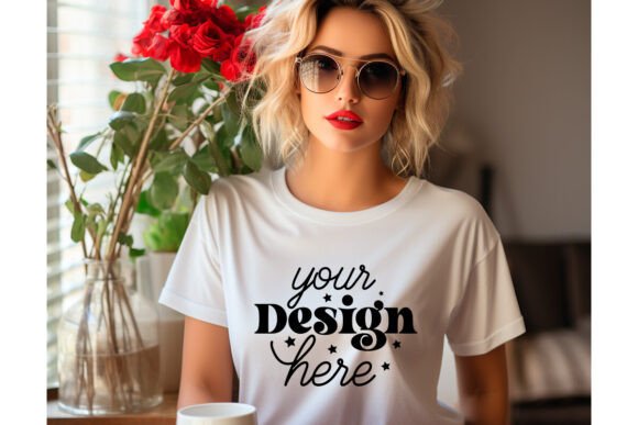 Bella Canvas Valentines Day Mockup 9 for Graphics and Product Mockups