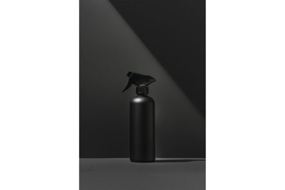 Black Spray Bottle Mockup for Product Mockups and Graphics