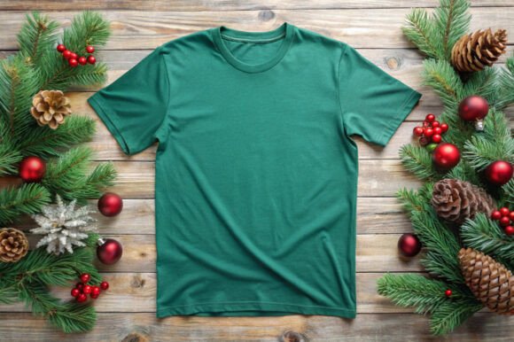 Christmas Comfort 1717 Green Mockup for Product Mockups and Graphics