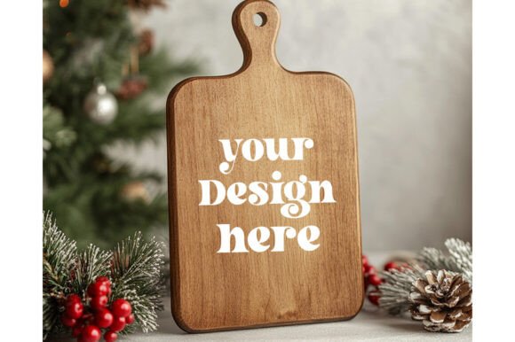 Christmas Cutting Board Mockup 21 - Graphics for Product Mockups