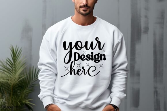 Christmas Gildan 18000 Mockup 45 for Graphics and Product Mockups