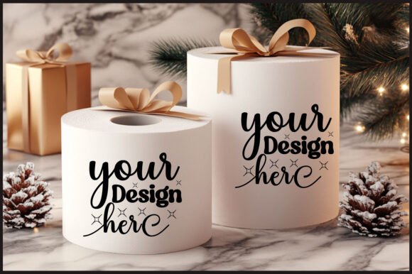 Christmas Toilet Roll Mockup 108 for Product Mockups and Graphics