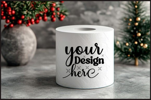 Christmas Toilet Roll Mockup 88 for Product Mockups and Graphics