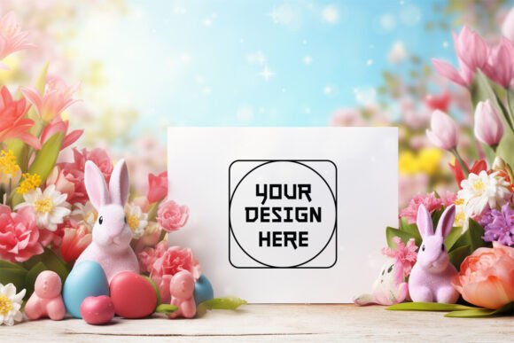 Easter Card Mockup for Graphics and Product Mockups