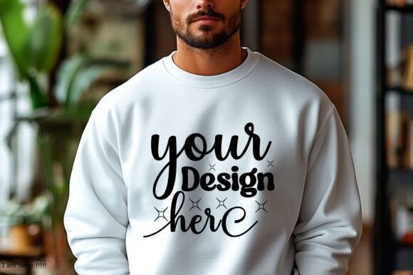 Gildan 18000 Christmas Men Mockup 148 - A Festive Graphic Asset for Product Mockups