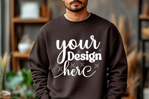 Gildan 18000 Christmas Men Mockup 61 - A Festive Graphic Asset