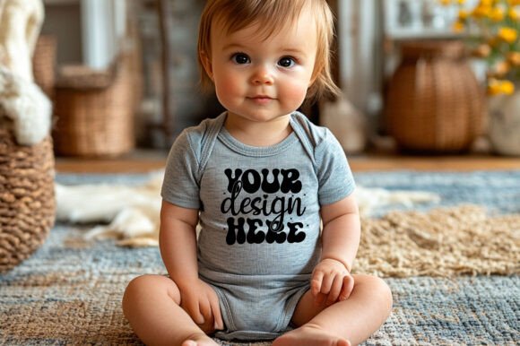 Rabbit Skins 4411 Baby Mockup 55 - A Playful Graphic for Product Mockups