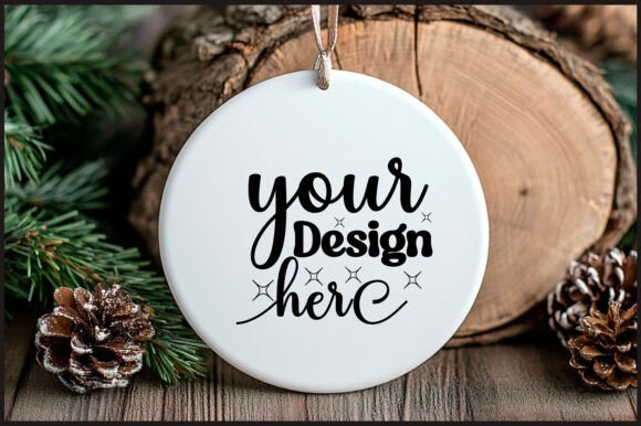 Round Christmas Ornament Mockup 89 Review